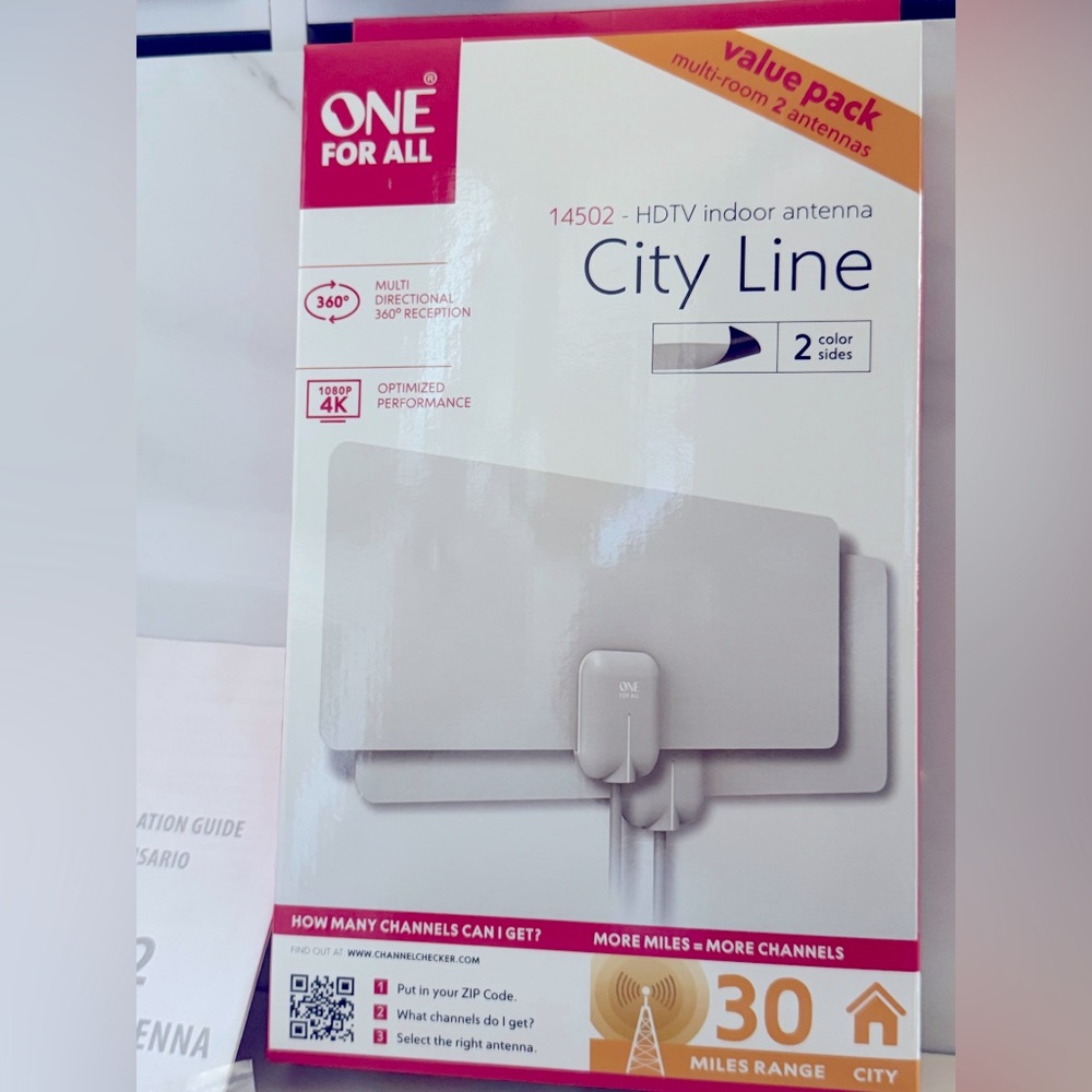 Set of 2 indoor TV antenna